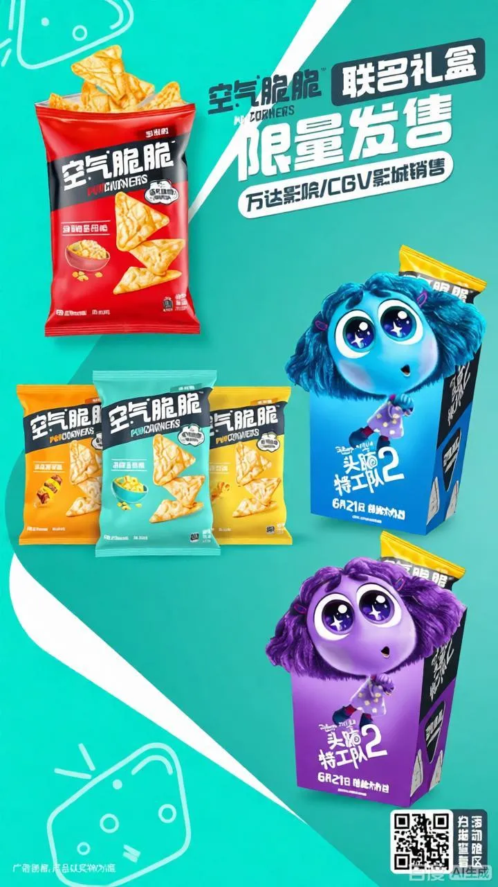 百事空气脆脆×头脑特工队2联名项目画面